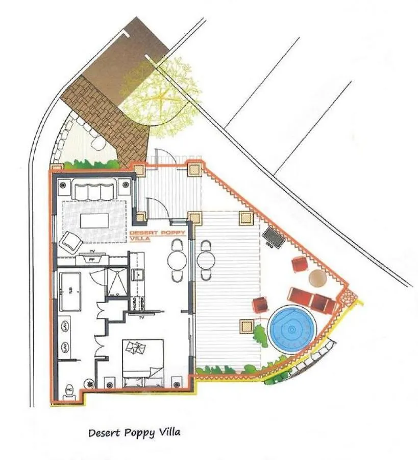 בית נופש Desert Poppy Villa- Romantic Getaway