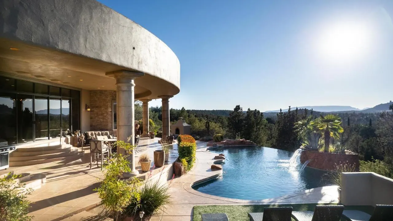 Palatial Paradise With Breathtaking Views Of Red Rock And Stunning Infinity Pool 度假居 塞多纳