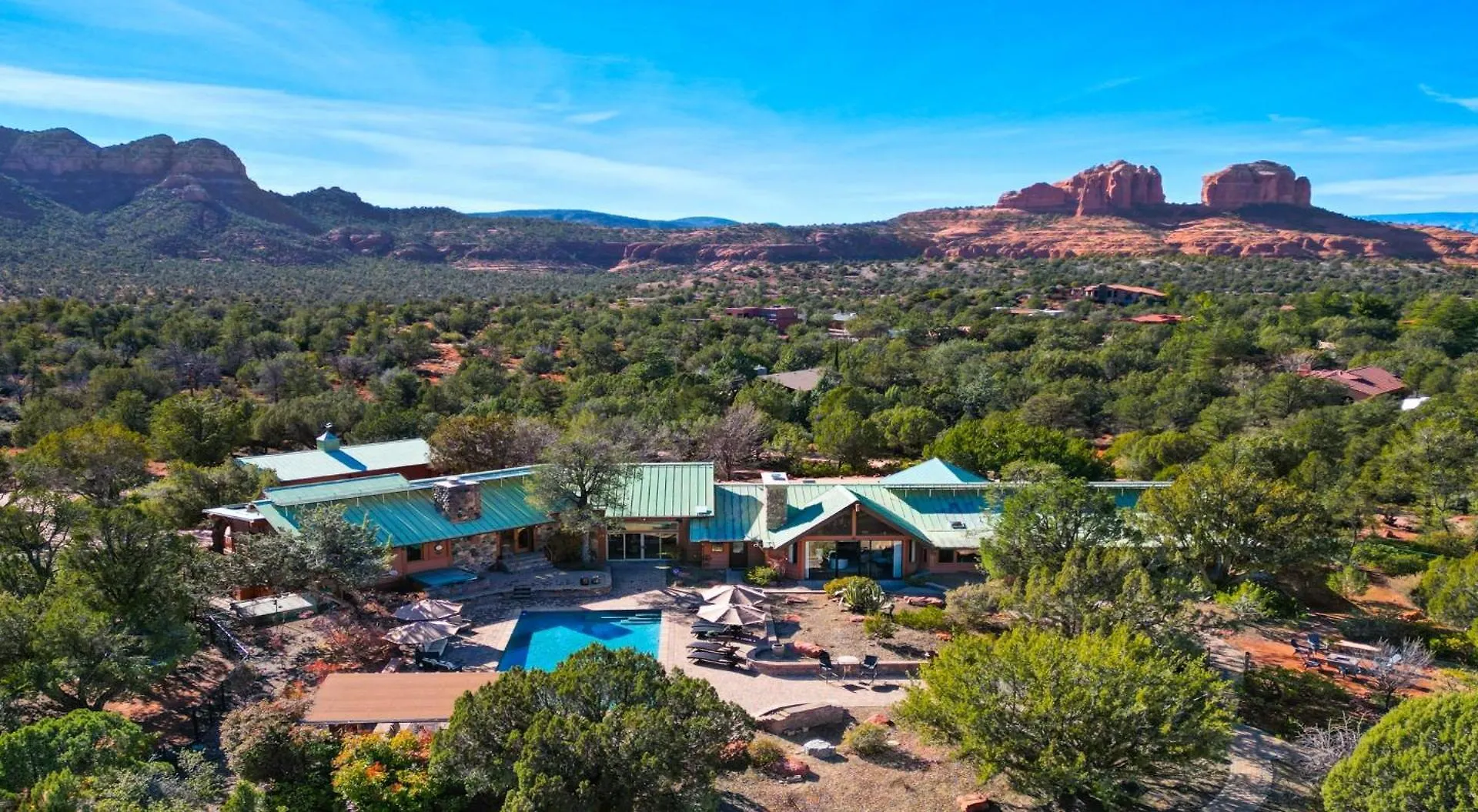 Casa de Férias Grand Estate With Pool, Tennis, Pickleball Court, 24 Guests Sedona